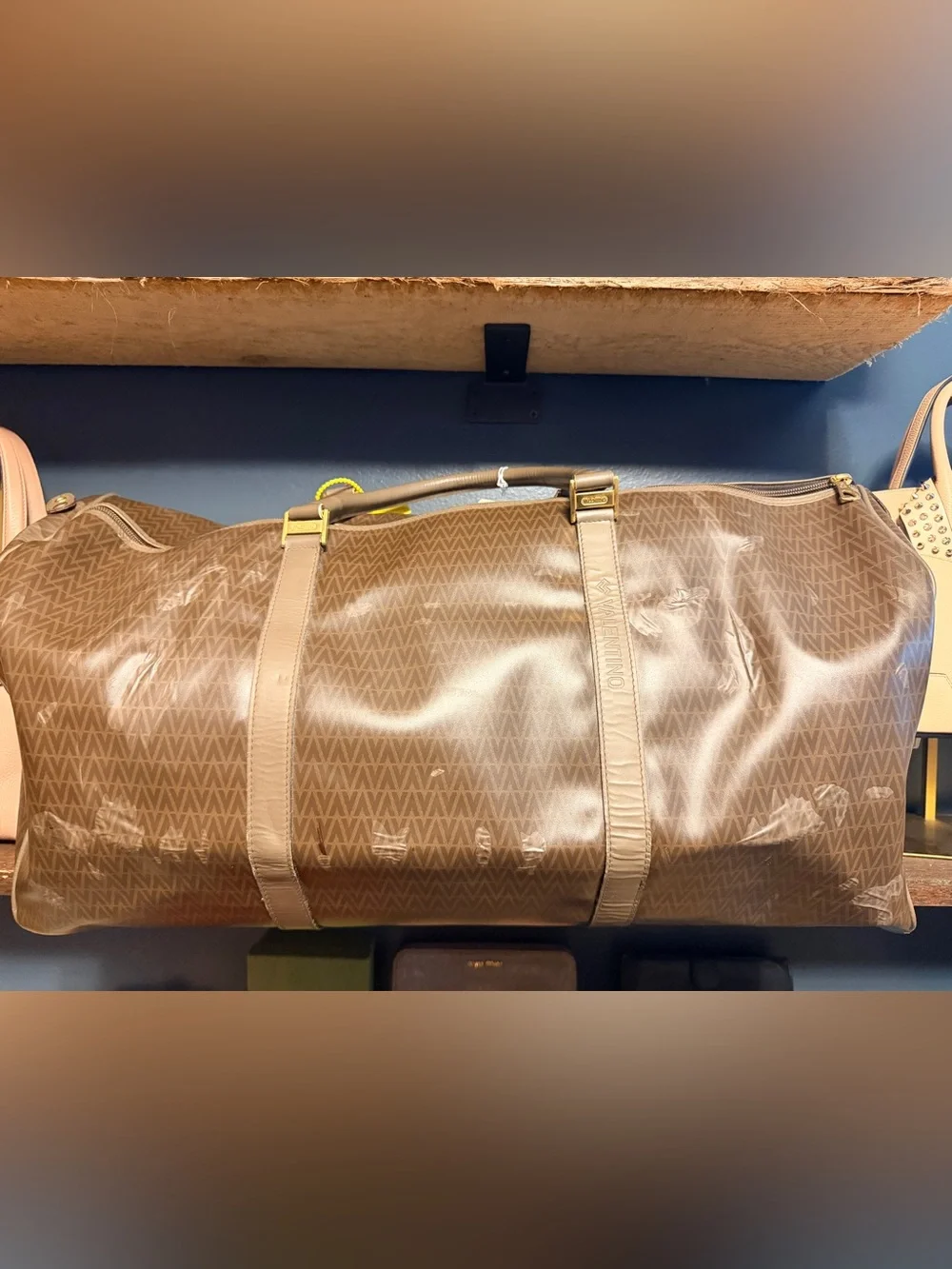 5 Piece Valentino Brown Monogram Travel Set